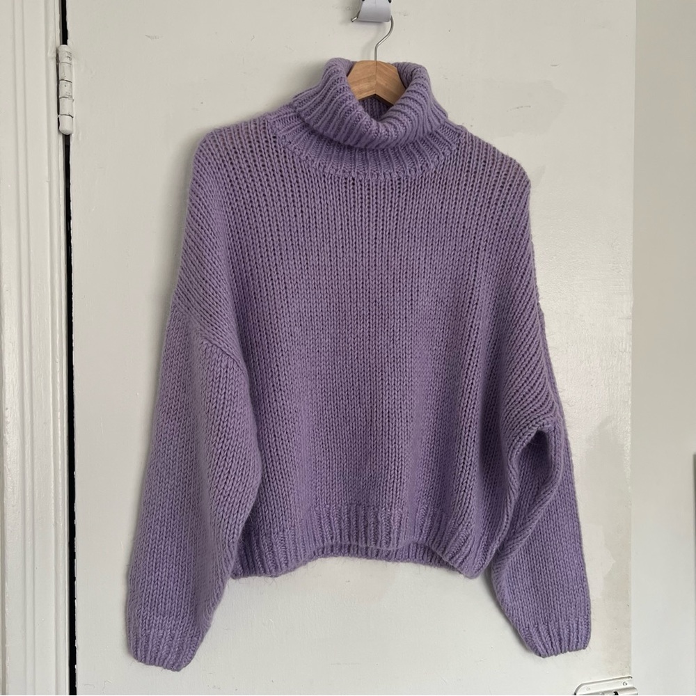 Chunky purple sweater from H&M